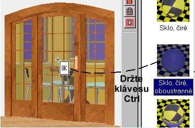Výměna průhledného materiálu skla