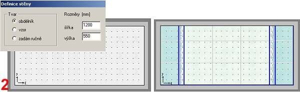 Obr. 2 - Návrh horní plochy v Tileru Obr. 2 – Návrh horní plochy v Tileru