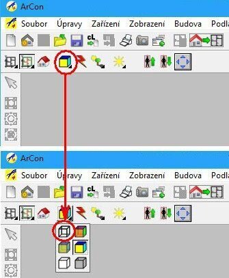 Obrázek 3: Typ zobrazení Drátový model
