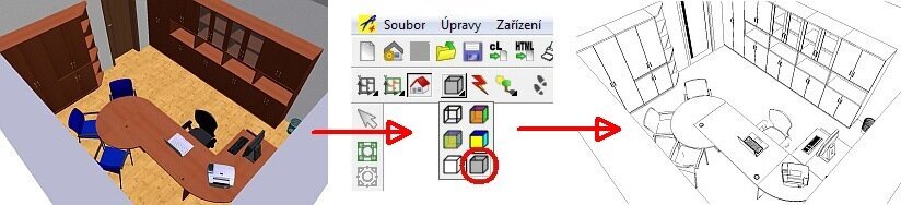 Výstupy v čarovém zobrazení