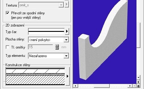 Tvorba stěnových konstrukcí v ArConu